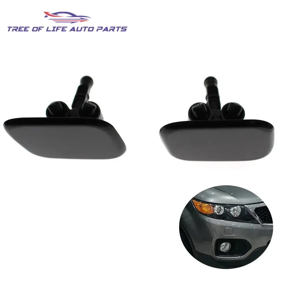 Front Headlight Cleaning Washer Spray Nozzle Cover Headlamp Water Jet Cap For KIA SORENTO 2009 2010 2011 2012 2013