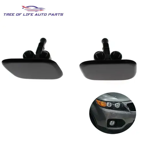 Limpieza de faros delanteros, cubierta de boquilla de pulverización, tapa de chorro de agua para KIA SORENTO 2009 2010 2011 2012 2013