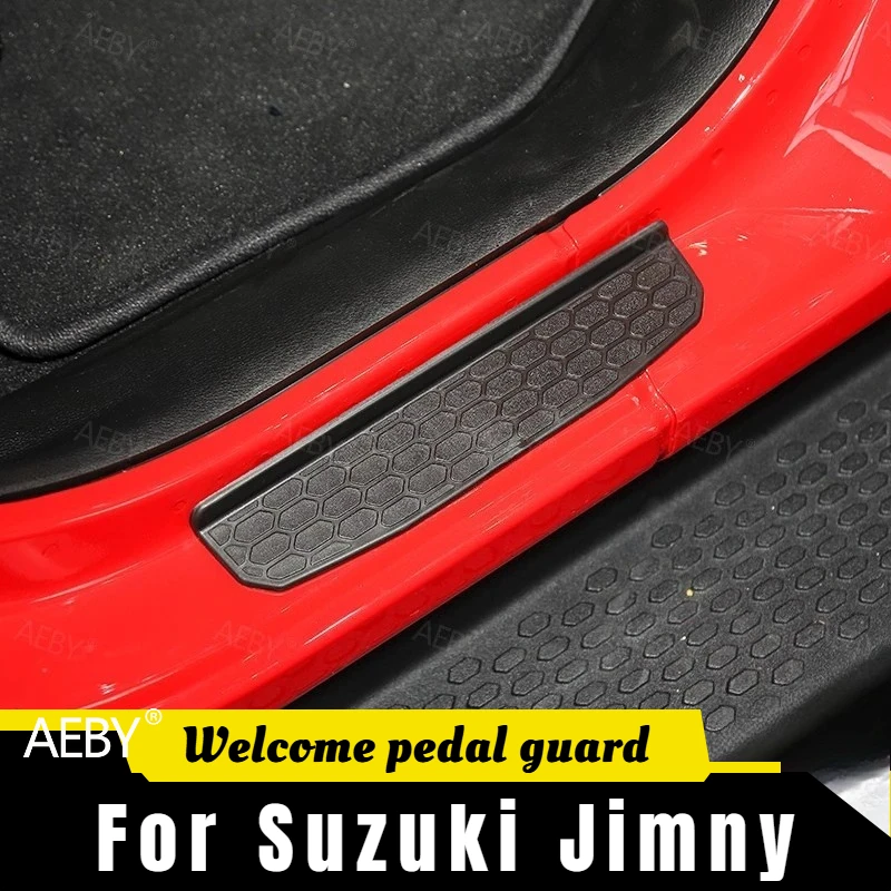 For Jeep Wrangler 2007-2025 Welcome pedal guard,entrance guard,Car external accessories,Black powder coated sill scuff plates