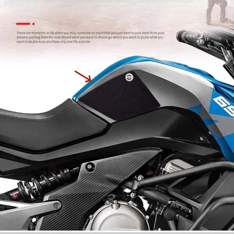 

Motorcycle Sticker Tank Non Slip Tank Traction Side Pad Protective Decal For CFMOTO 650MT