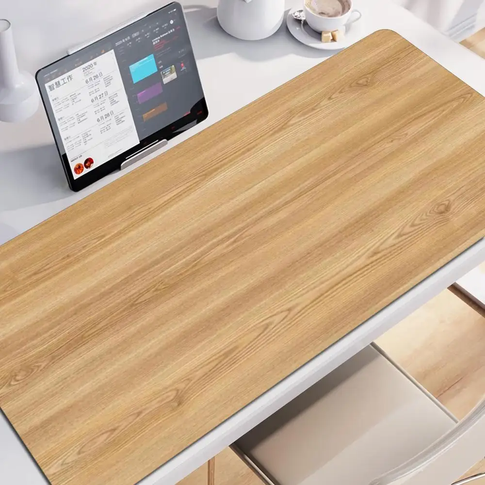 

Large Mouse Pad Gaming Accessory XXL Wood Grain Texture Deskmat Non-Slip Base Computer Extended Mousepad Keyboard Laptop Micepad