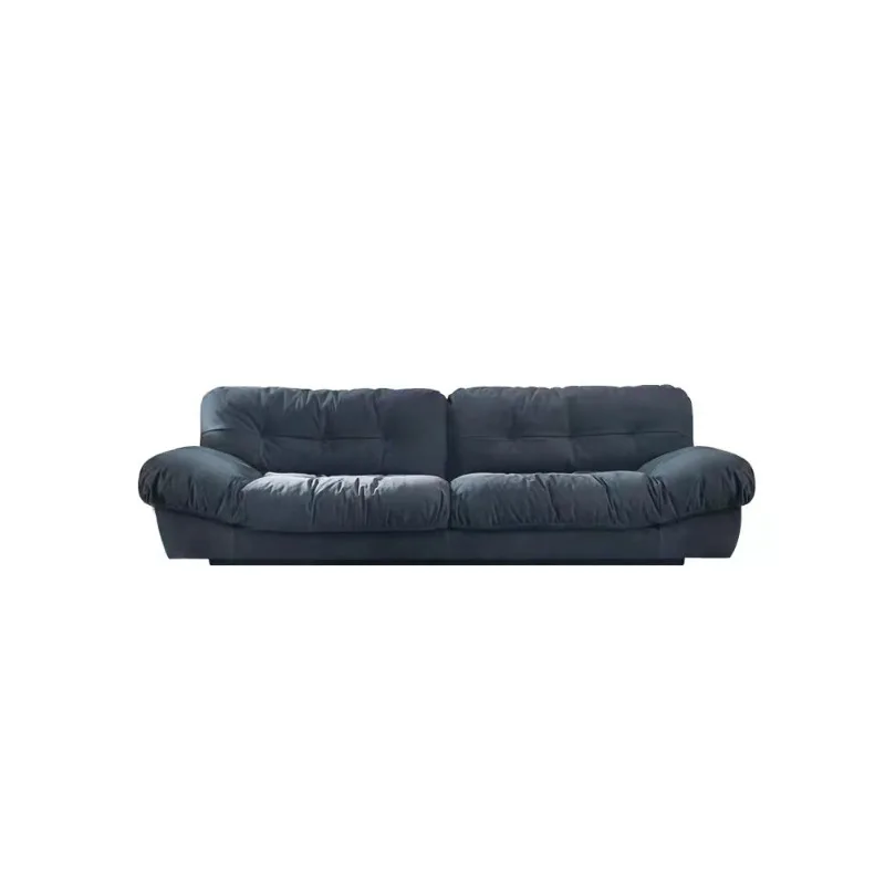 

Cloud sofa cream small apartment living room designer fabric retro sofa