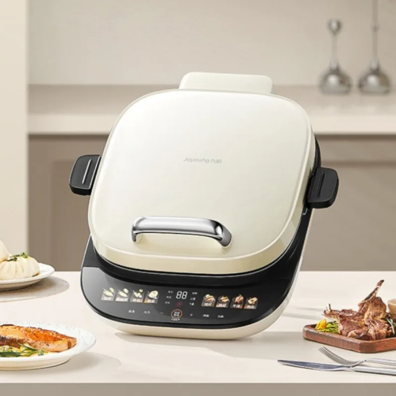Joyoung electric griddle with far-infrared heating, 3D grilling function suitable for making pancakes sandwiches and thin crepes
