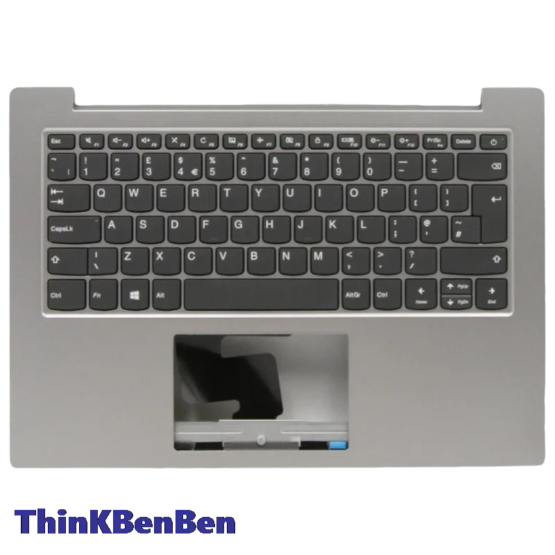 

Корпус верхней части клавиатуры (подставка для рук) цвета Platinum Grey для Lenovo Ideapad Slim 1 14 14AST 05 5CB0W43916