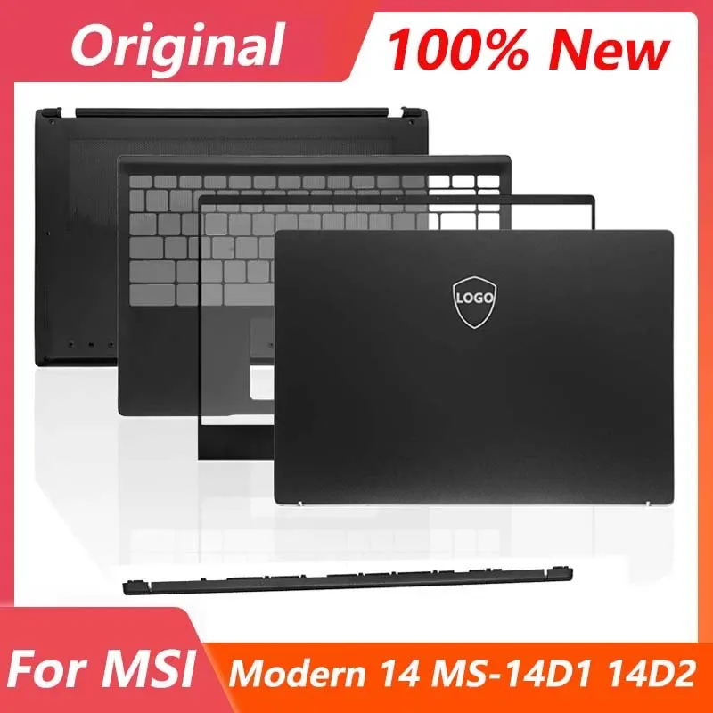 

New Original Laptop Case For MSI Modern 14 M14 MS-14D1 14D2 Series LCD Back Cover Front Bezel Palmrest Bottom Case Hinge Cover