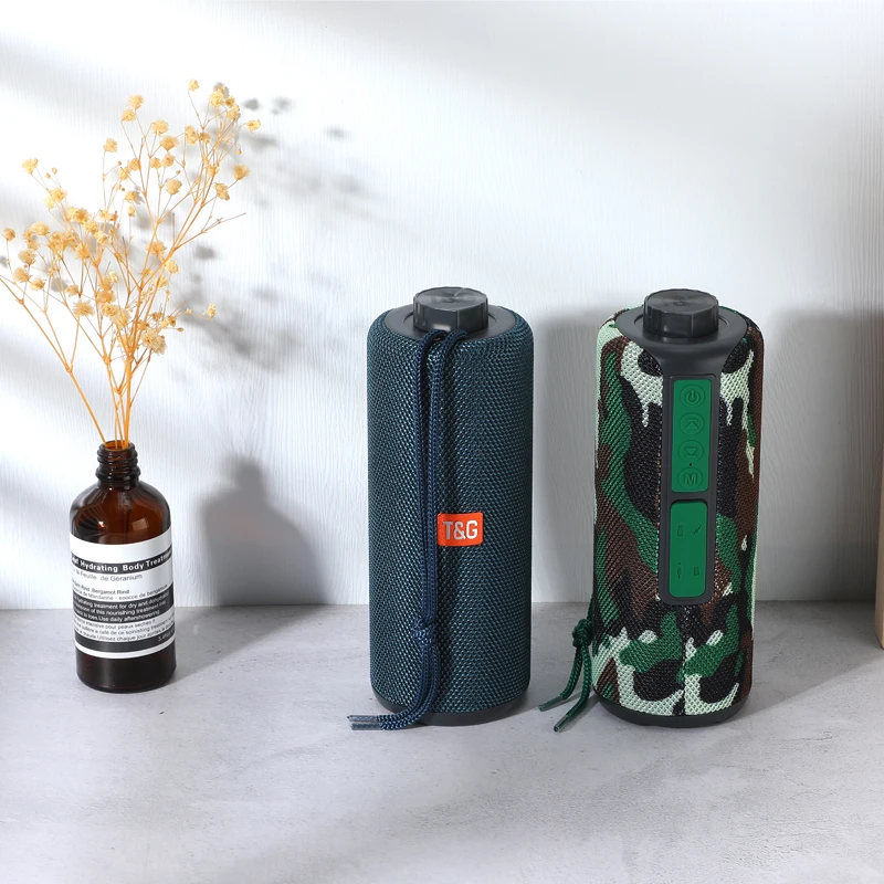 T & G TG338 Mới Bluetooth Không Dây Ngoài Trời Loa Siêu Trầm Bluetooth Chống Nước Thẻ TF FM Radio Thu Loa