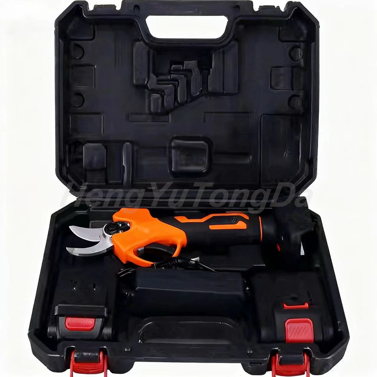 Custom 21V High Quality Cordless Electric Pruning Shears Butterfly Structure 40mm Cutting Capacity Rubber Handle For Garden Indo