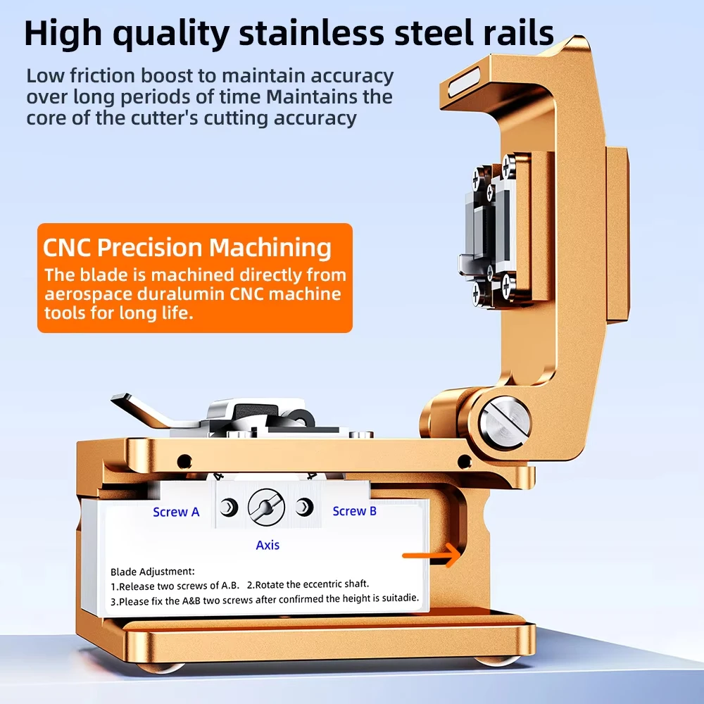 High Precision S09 Fiber Optic Cleaver Light Optical Fiber Fusion Splicer Cutting Knife Fiber Cutter