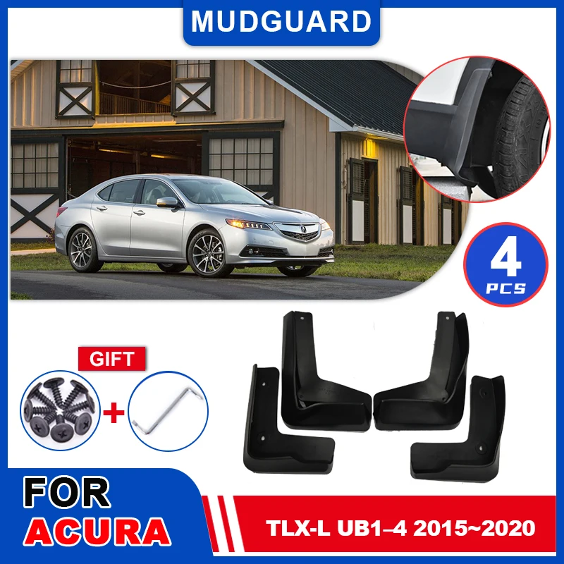 

For Acura TLX-L UB1–4 2015~2020 2016 2017 2018 2019 Mudguards Mudflaps Fender Flap Splash Guards Cover Wheel Car Accessories