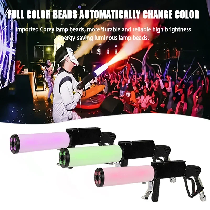 Stage Effects Equipment with Light Emitting Diode Smoke Shooter Fog Shooter Wedding Party Disco