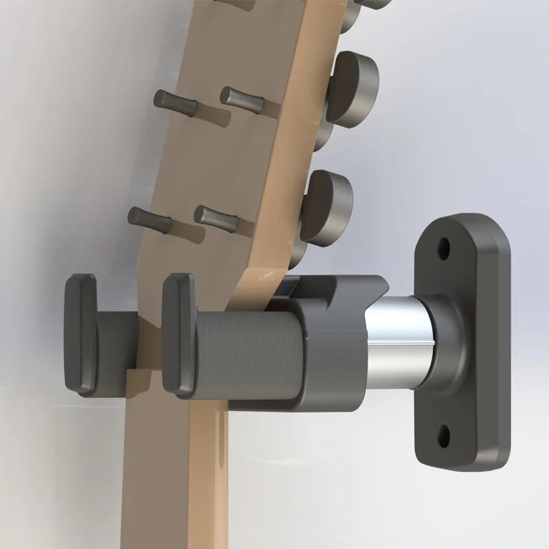 Aluminum Alloy Guitar Hook Anti-rotation Anti-fall Wall Hanging Rack Electric Guitar Folk Bass Stable Wall Accessories