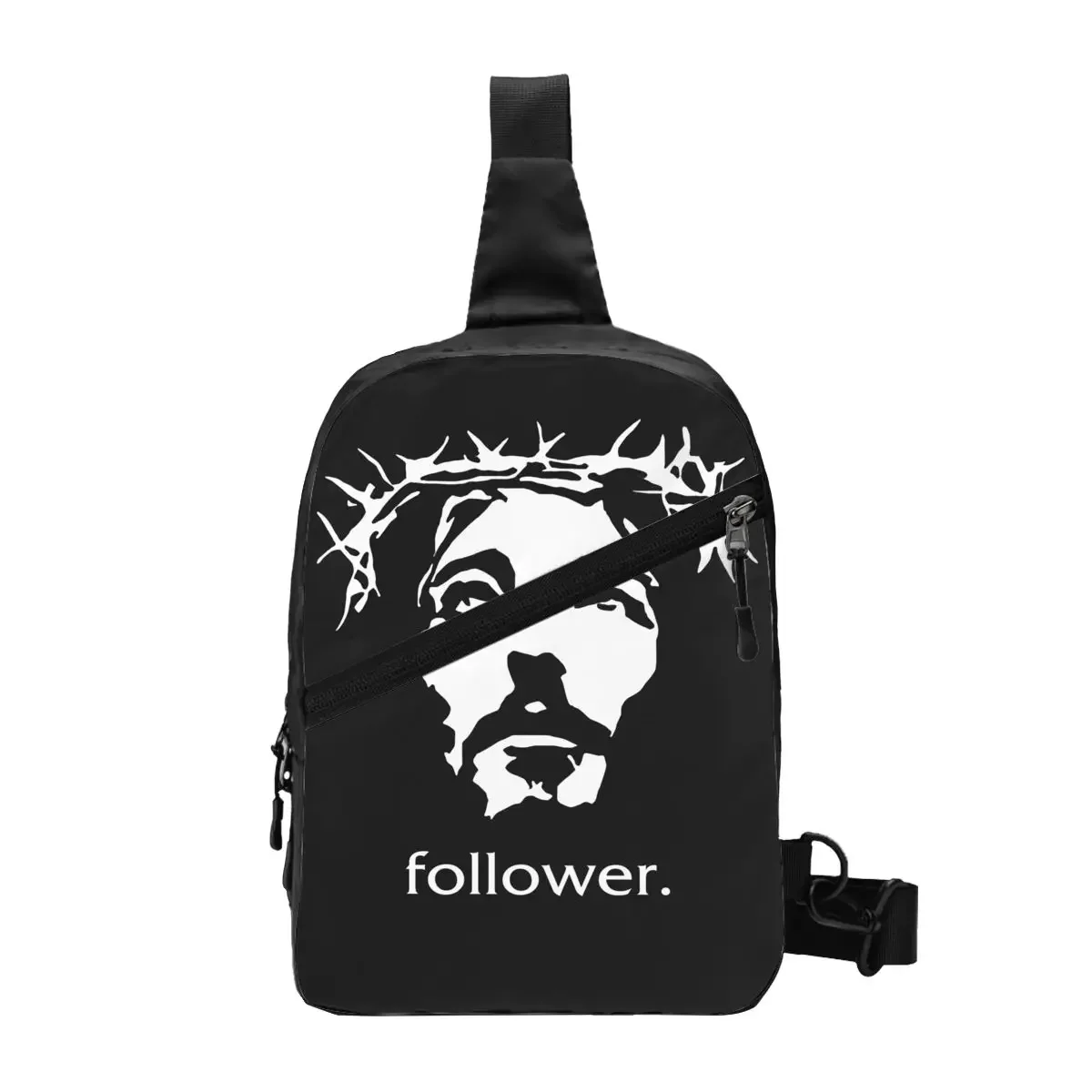 Fashion Funny Follower Christ Sling Bag for Travel Hiking Men's Faith Christian Crossbody Chest Backpack Shoulder Daypack