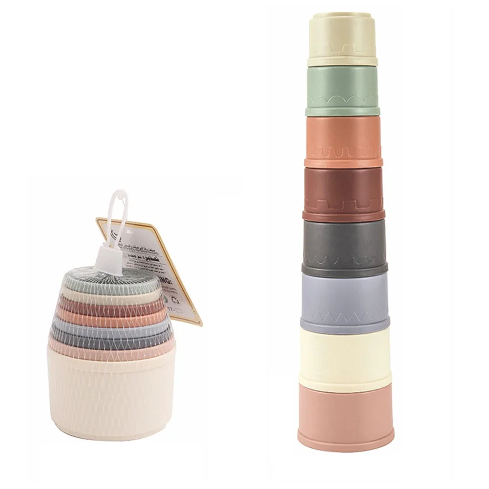 Stacking Cups Toy For Rabbits Multi-colored Reusable Small Animals Puzzle Toys For Hiding Food Playing Small Animals Pet Toys