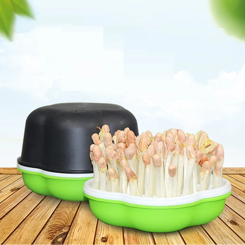

ABNO-Bean Sprout Germination Pot Soilless Hydroponic Germination Pot Wheat Seedling Planting Pot Sprout Seedling Tray