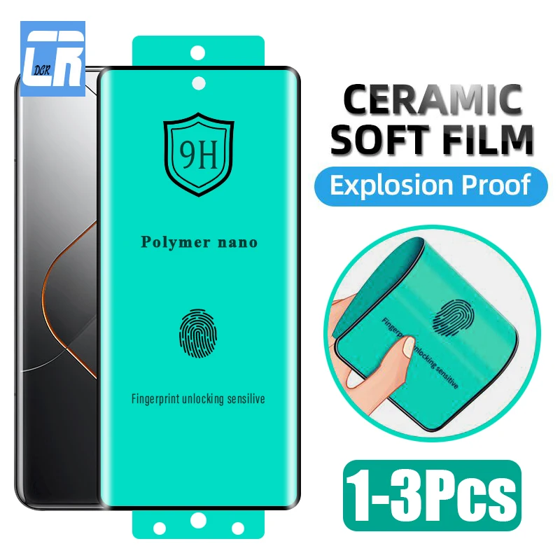 

Explosion-proof Ceramic Film For Xiaomi 14 Pro 13 12x CIVI 3 2 12s 11 Ultra Screen Protector Redmi Note 13 Pro plus not glasss