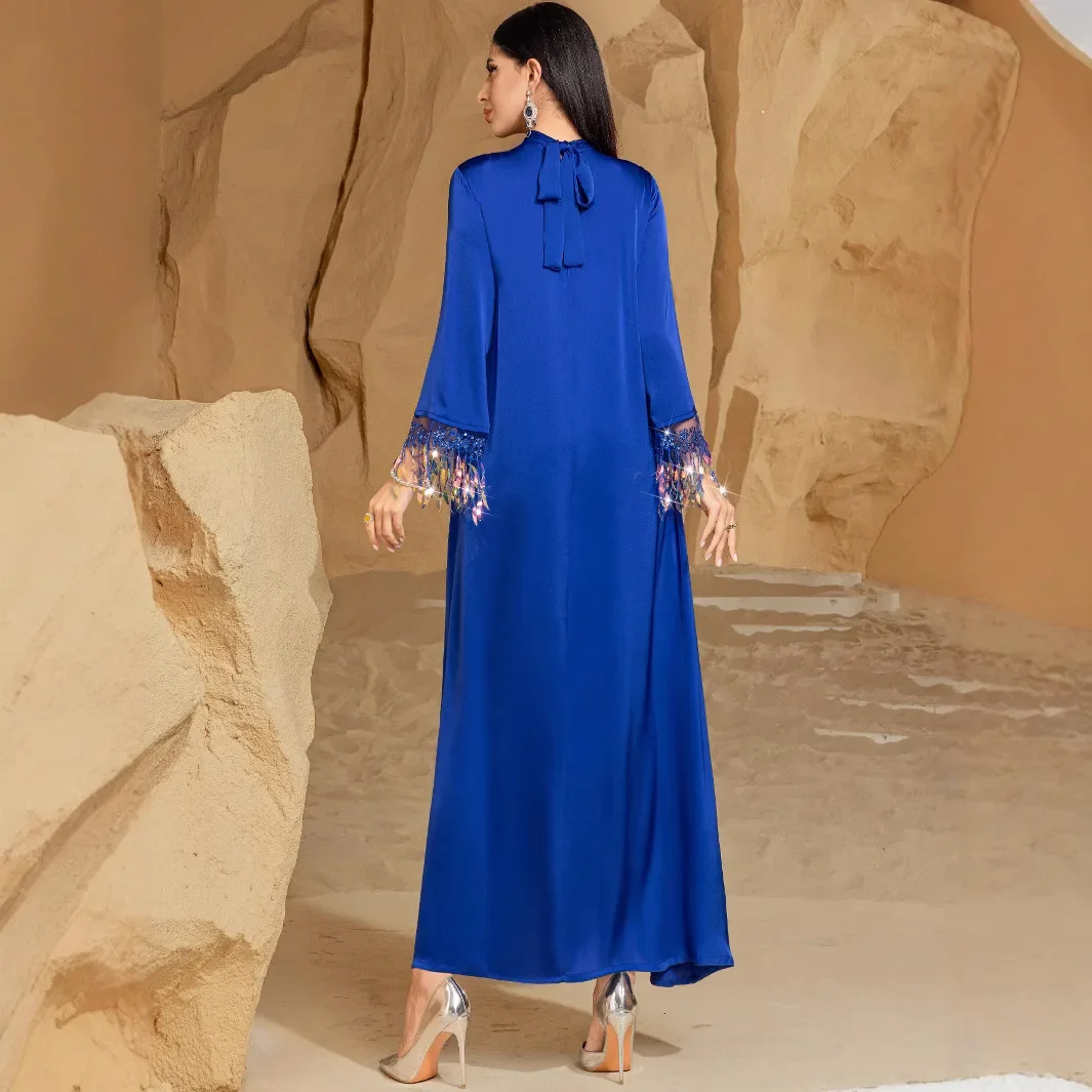 Eid Abayas femmes dubaï 2025 Robe de mode musulmane Caftan Marocain robes de fête de mariage Boubou Robe Djellaba Femme caftan de luxe