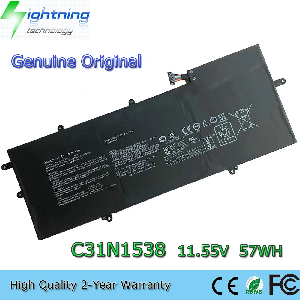 

Brand New Genuine Original C31N1538 11.55V 57Wh Laptop Battery for Asus ZenBook Flip Q324UA UX360UA UX360UAK