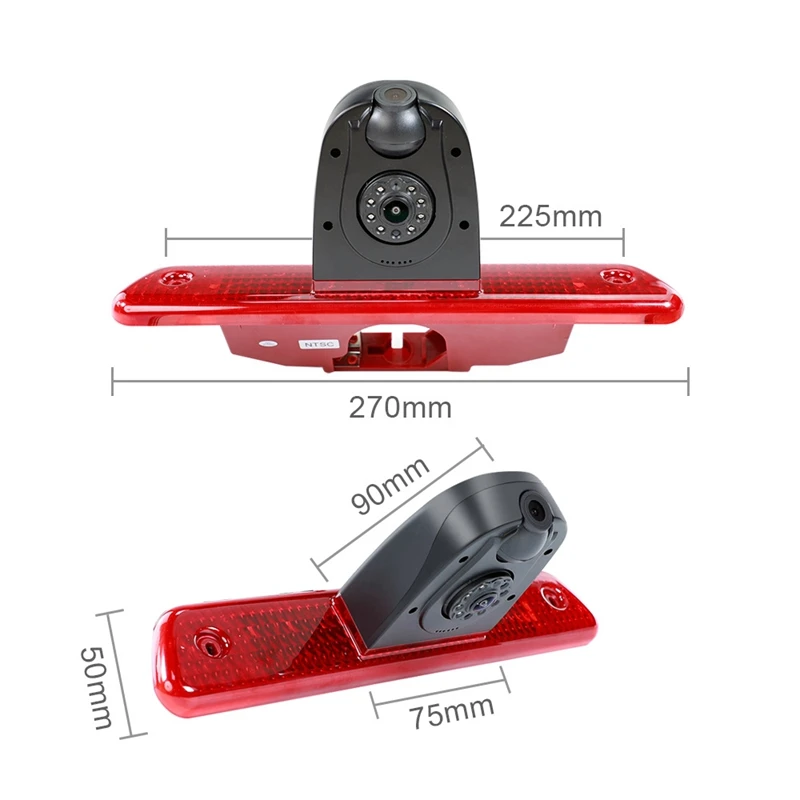 Car Brake Light Rear View Reverse Backup Dual Camera For Peugeot Expert Fiat Scudo Citroen Jumpy Toyota Proace 2007-2016