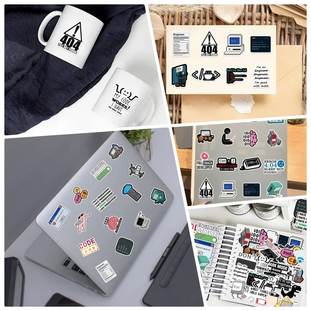 Game & Hacker Computers Stickers Programmeerstickers Cadeau voor ontwikkelaars Coders Programmeurs Cybersecurity-stickers voor laptops