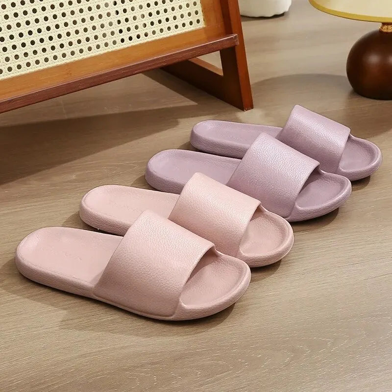 Summer Thick Platform Slippers Women 2024 New Non Slip Soft Cloud Slides Woman Unisex Thick-Sole Beach Flip Flops Mujer