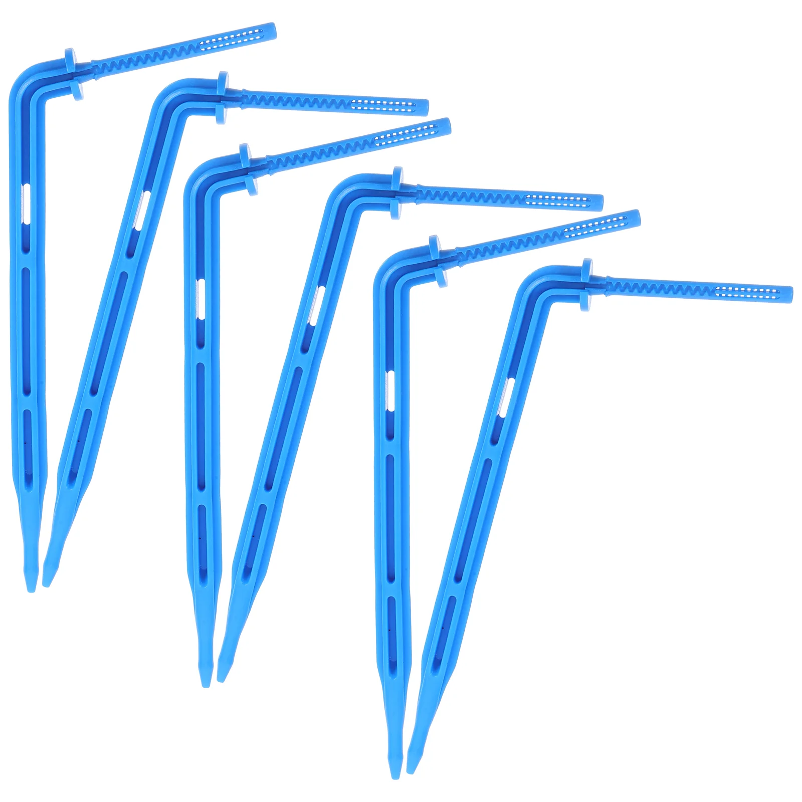 100 PCS Adjustable Plants Indoor Drip Irrigation Spray Emitters Tubing Stake Multi-head