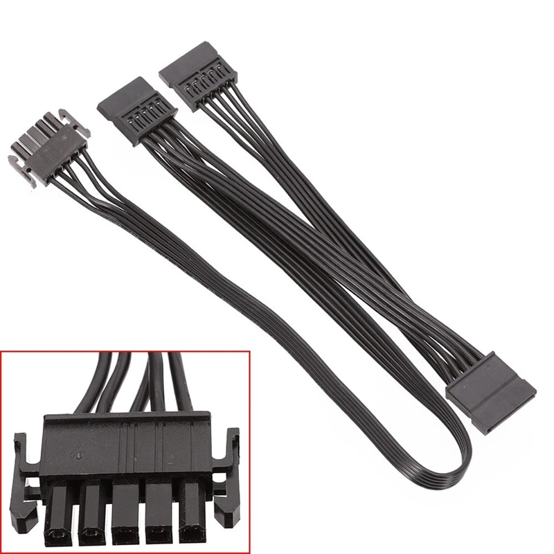 Cabo de alimentação para Enermax PSU Modular, SATA Periférico, 5Pin a 3 Port