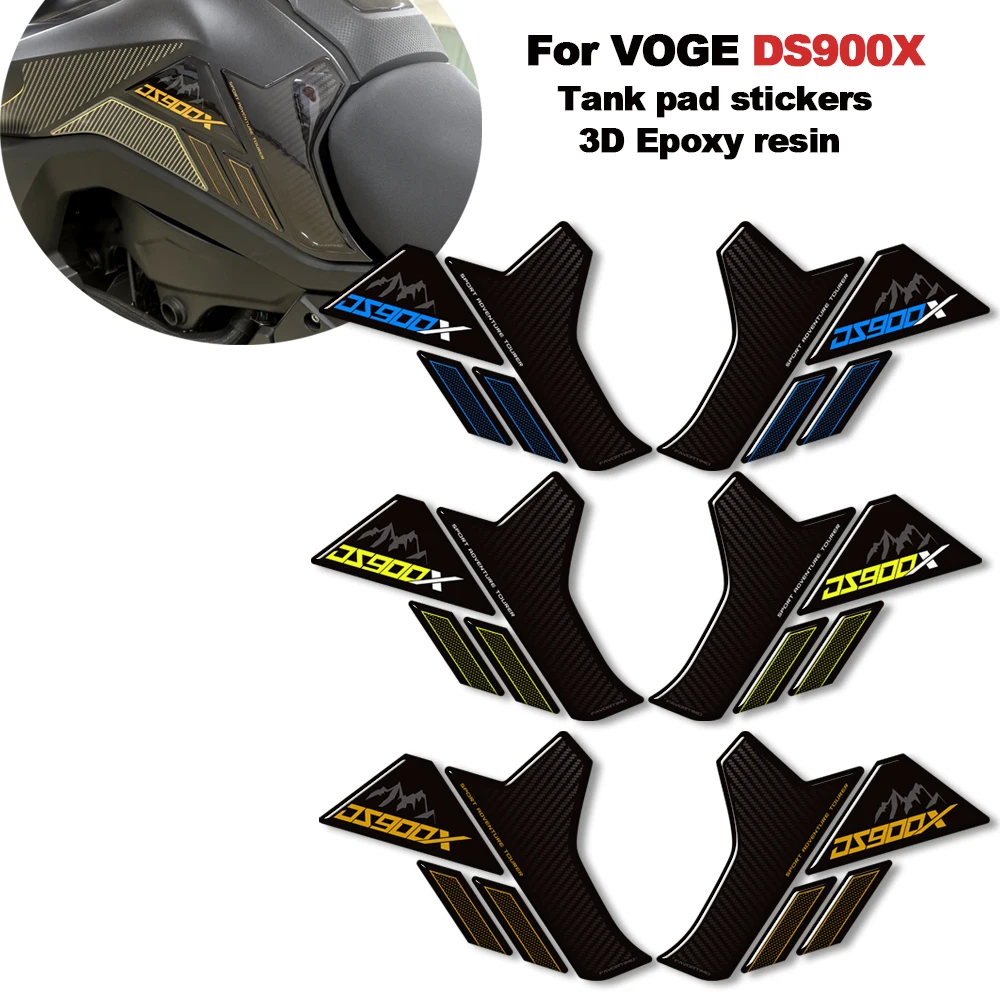 

For VOGE DS900X 900DSX 900 DSX Adventure 2024 2025 Motorcycle Fuel Tank Pad Protector stickers 3D resin stickers kit