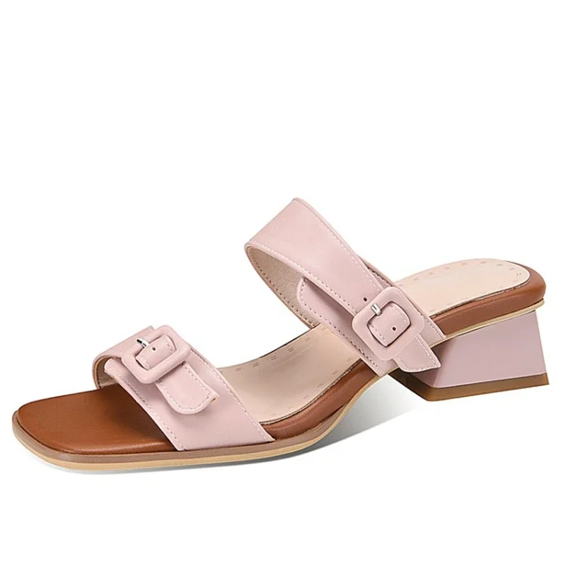 BLXQPYT-Zapatos elegantes De cuero para Mujer, sandalias De gladiador para Mujer, zapatillas De verano informales para fiesta, talla 32-43, D-55, 2021