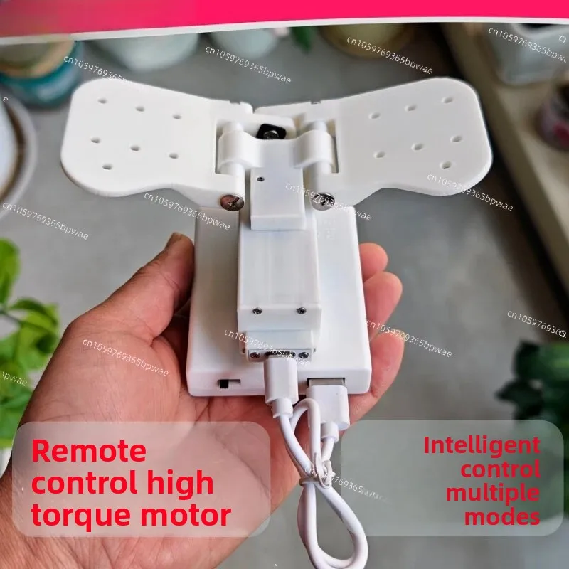 Large Torque Butterfly Automatic Opening and Closing Device 1kg Remote Control Electric  Wing Device Moving Flapping Wing DIY
