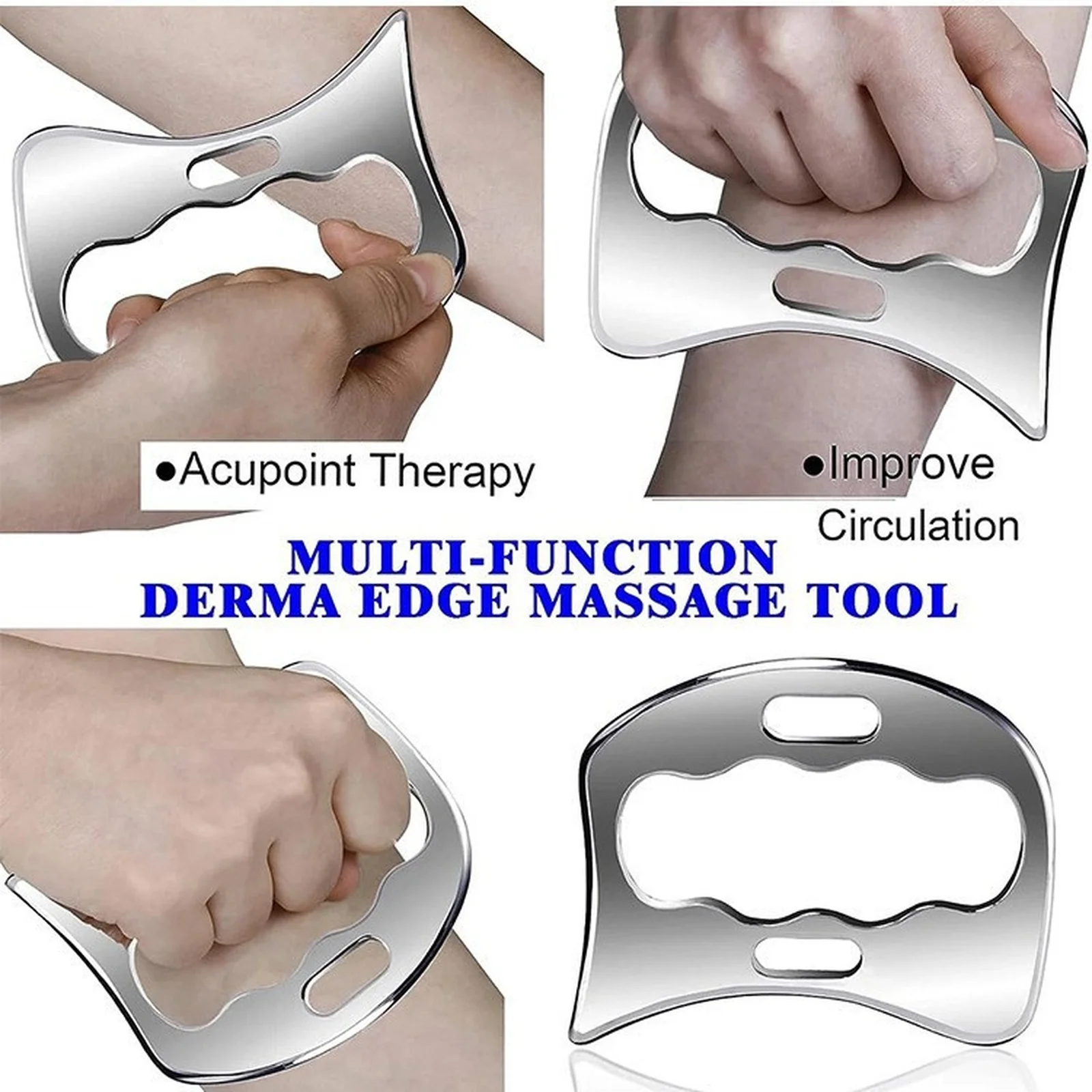 

Набор инструментов для скребка для мышц из нержавеющей стали, инструменты для скребкового массажа для физиотерапии, массажный инструмент и скребок для массажа Гуаша