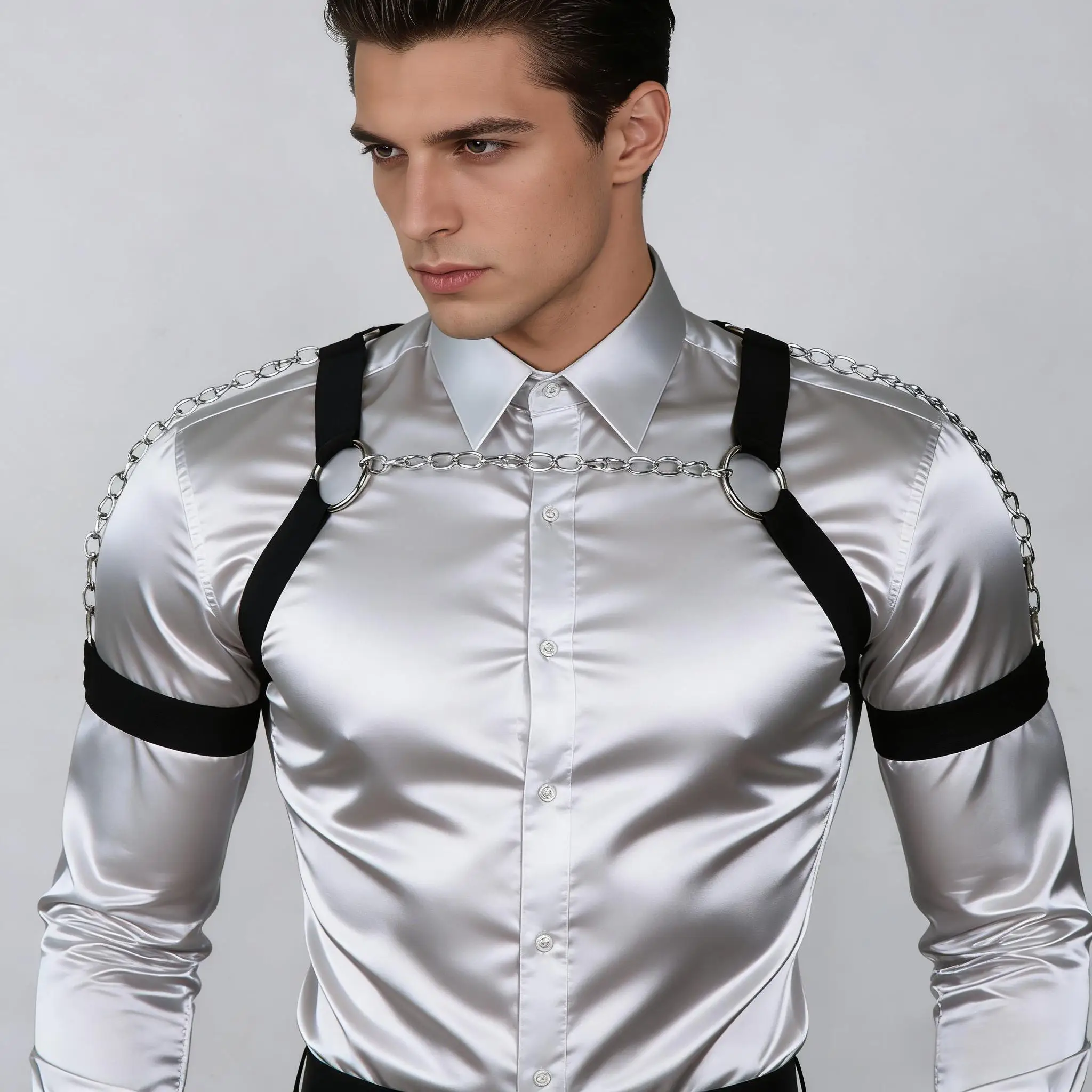 Men's Body Chest Harness Chest Harness Belt Elastic Shoulder Clubwear