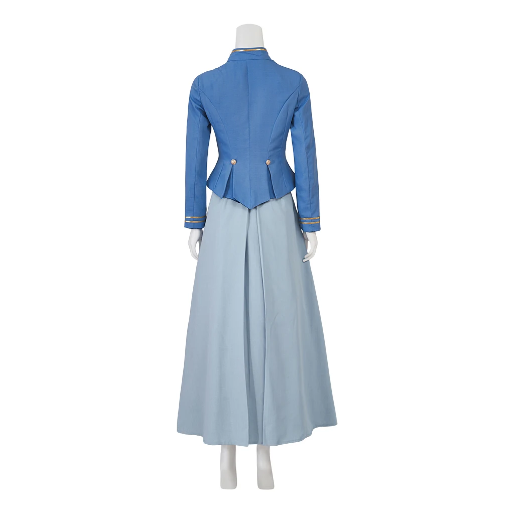 Movie Cosplay Enola Holmes 2 Cosplay Costume Blue Dress Women Enola Vintage  Victorian Dress Set Retro Halloween Outfits - AliExpress 200000532