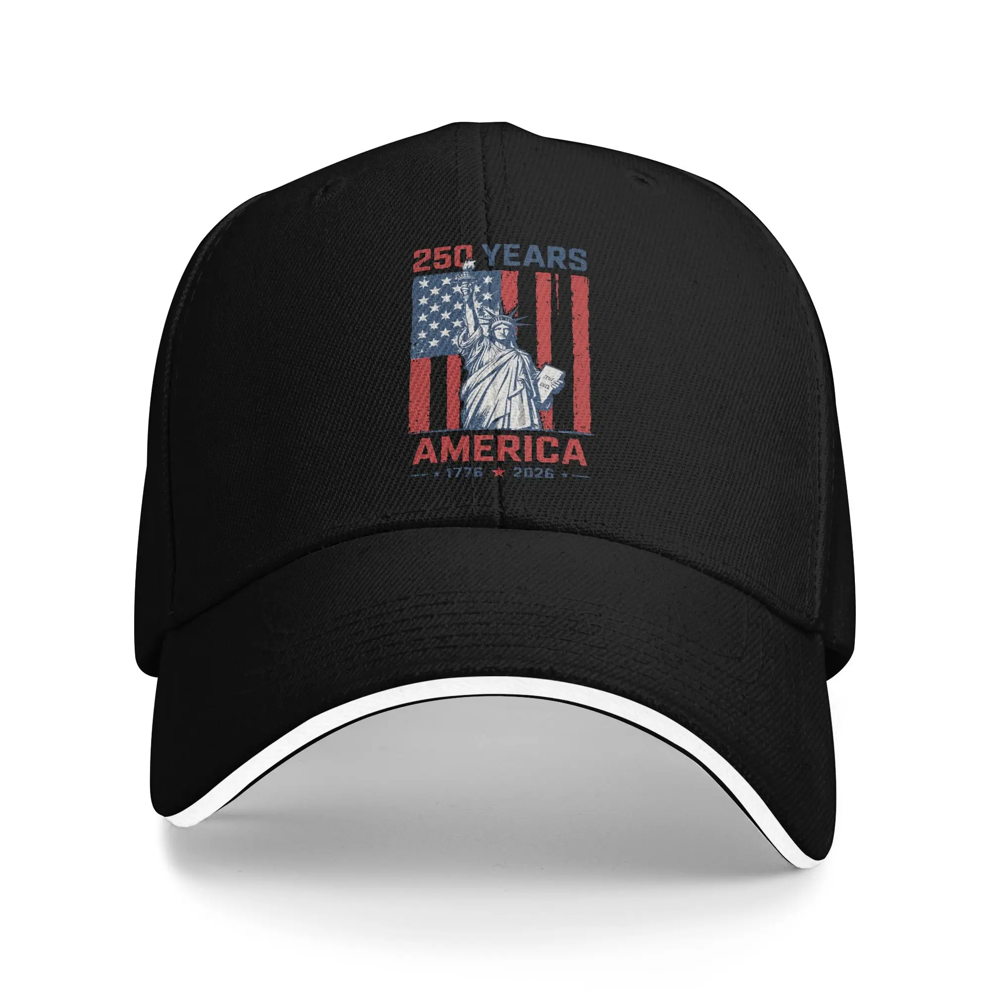 250 años de aniversario de América 1776 2026 gorra de Estatua de la libertad para gorra de béisbol fresca Unisex sombrero de papá ropa de cabeza de Golf