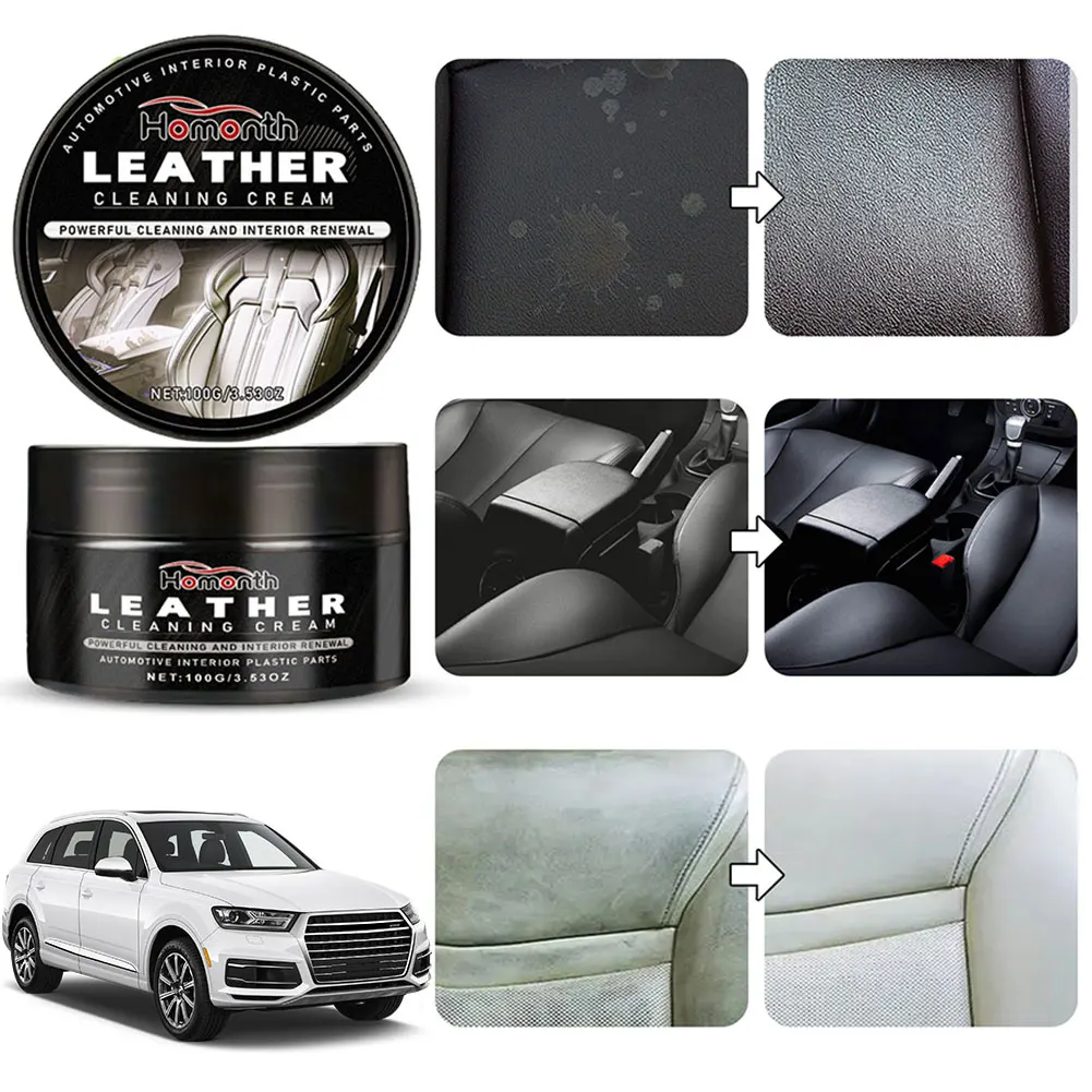 Leather Conditioner Long Lasting Car Seats Polishing Nourishment Care Car Seat Sofa Scratch Cracks Care for Leather Sofa Chair