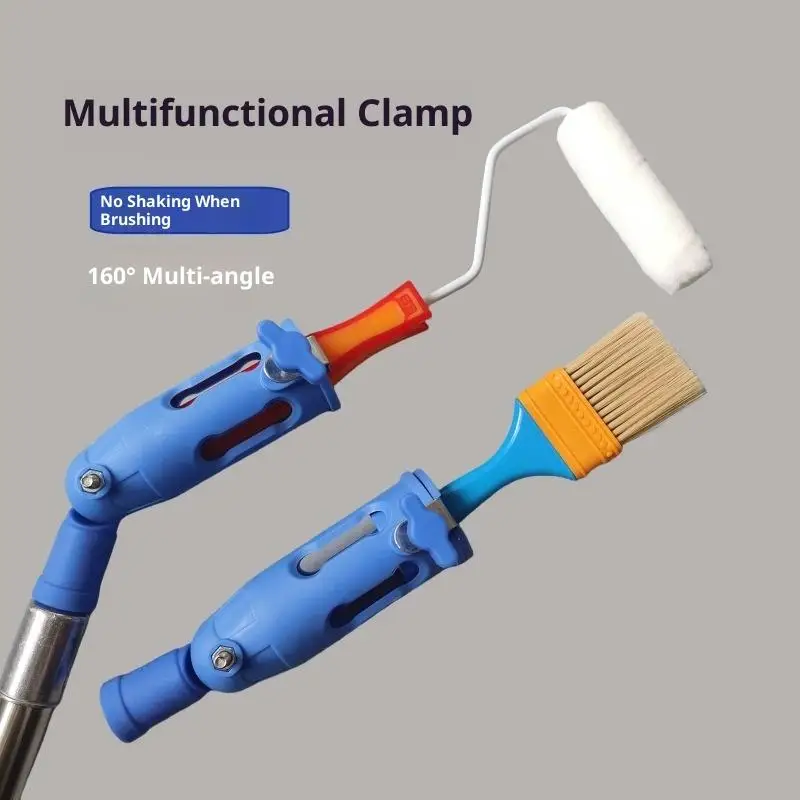 

{MX} 1 Set 160° Multi-angle Edge And Corner Paint Brush Anti-dip Extender Edger Ceilings Roller Trim Painting DIY Tool For Walls