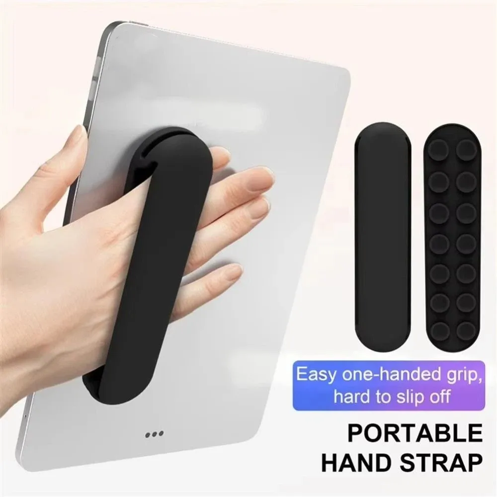 Silicone Material Silicone Tablet Hand Strap Suction Cup Anti-Slip Design Phone Holder Sucker Strap Non-Slip Strap