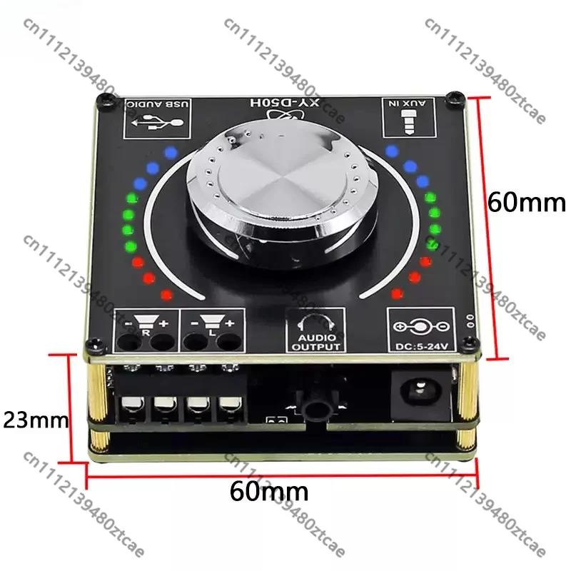 Original Imported TPA3116D2 Bluetooth Audio Amplifier Board HiFi Fever 2*50W Dual Channel Speaker Modification Power Amp Module