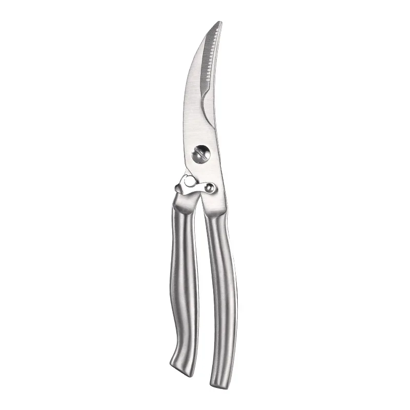 Multifunctional All Stainless Steel Household Strong Chicken Claw Bone Scissors Daily Hand Tools With Safety Latch