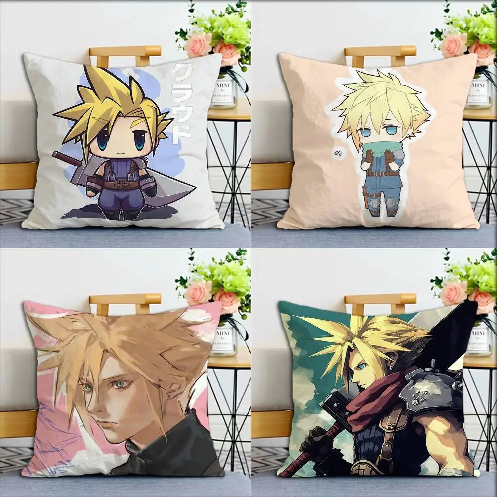 

Game C-Cloud S-Strife World Various Sizes Square Pillow Case For Car Home Bedchamber Decor