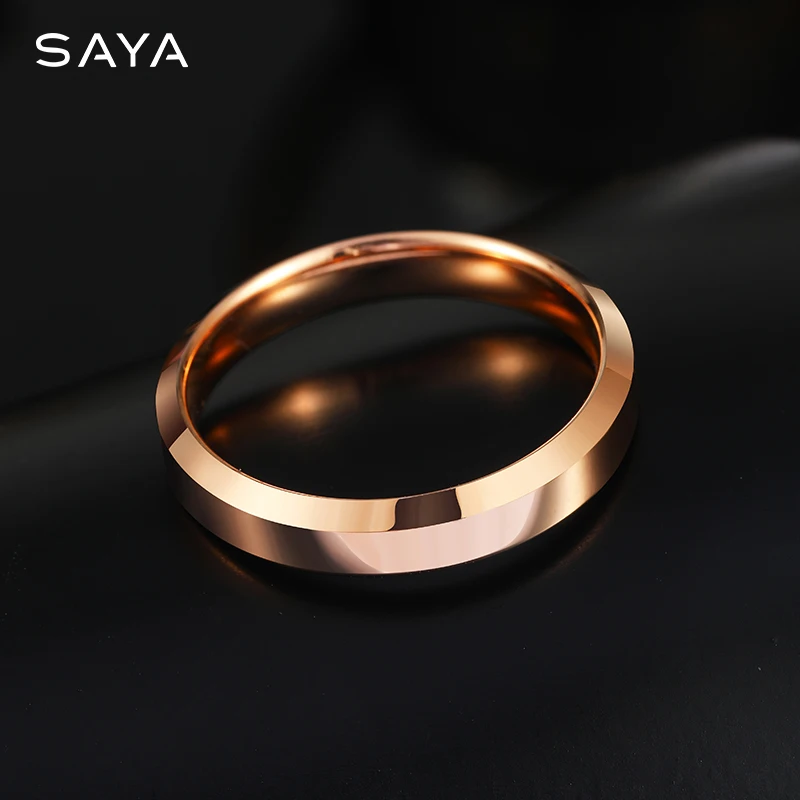 4MM Width New Tungsten Rings for Men And Women Oath of Love Fashion Party Wedding Rings  Engagement Fine Jewelry,Engraving