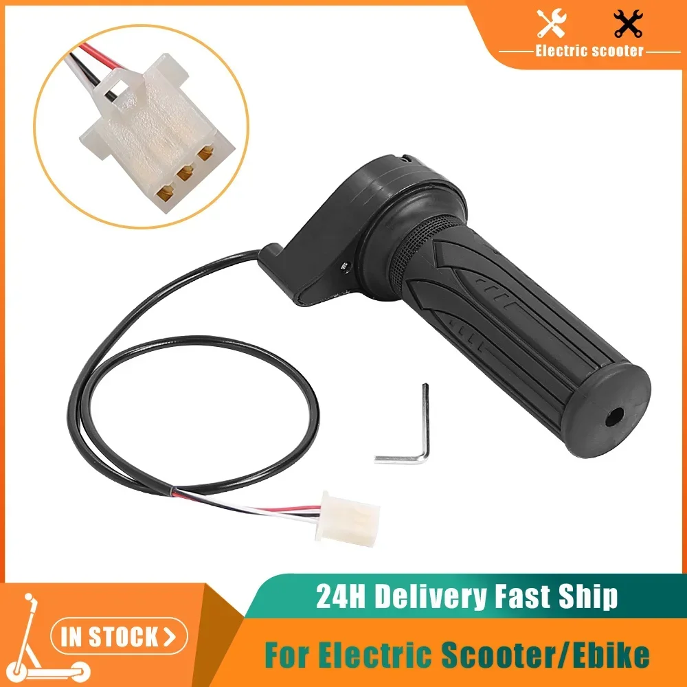 Twist Throttle Hall Sensor Turn Handle Electric Bicycle Accelerator Universal for Electric Scooter E-bike Tricycle Parts