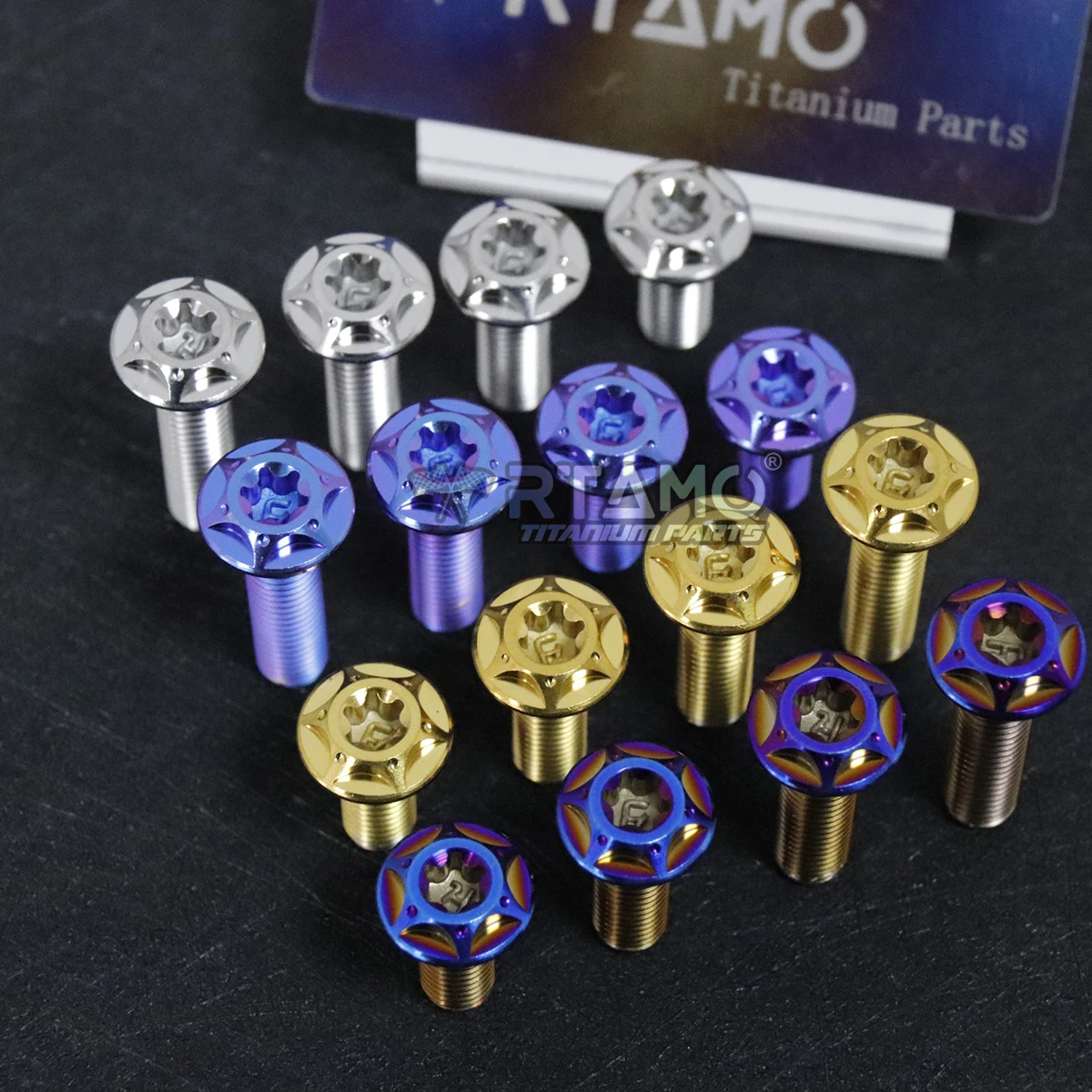 RTAMO Gr5 titan bremsscheibe schrauben m8x20/25/30/33/40 fuß pedals ch rauben mtb rennrad motorrad modifikation ti schrauben – Detail 3