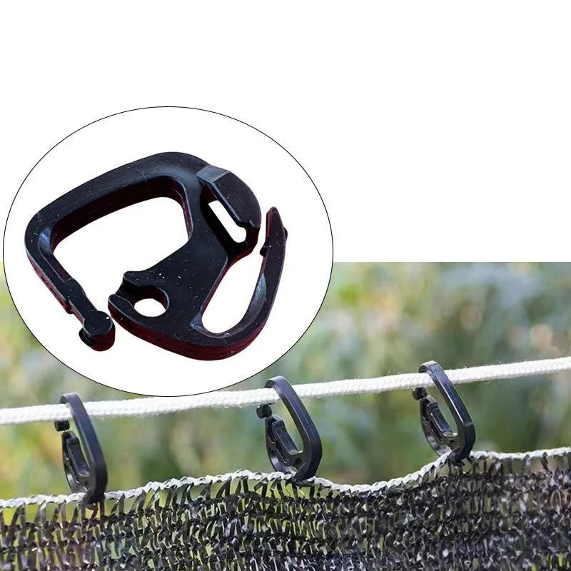 30PCS Shade Cloth Clips - Heavy Duty Hooks for Shade Net, Garden, Greenhouse & Outdoor Use - Adjustable & Portable