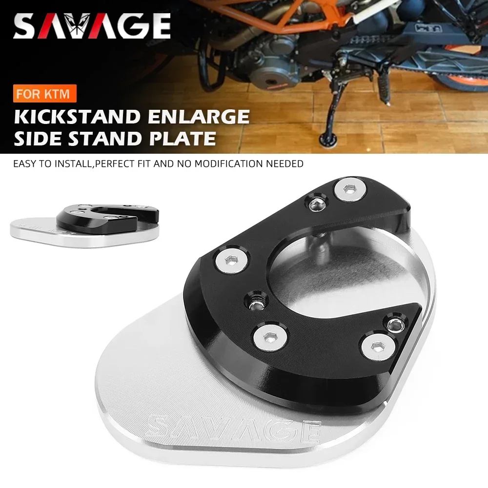 

Supermoto Enduro Kickstand Extension Plate Side Stand Enlarge Holder For Duke 125 200 250 390 RC125 RC390 690 SMC 950 990 Adv R