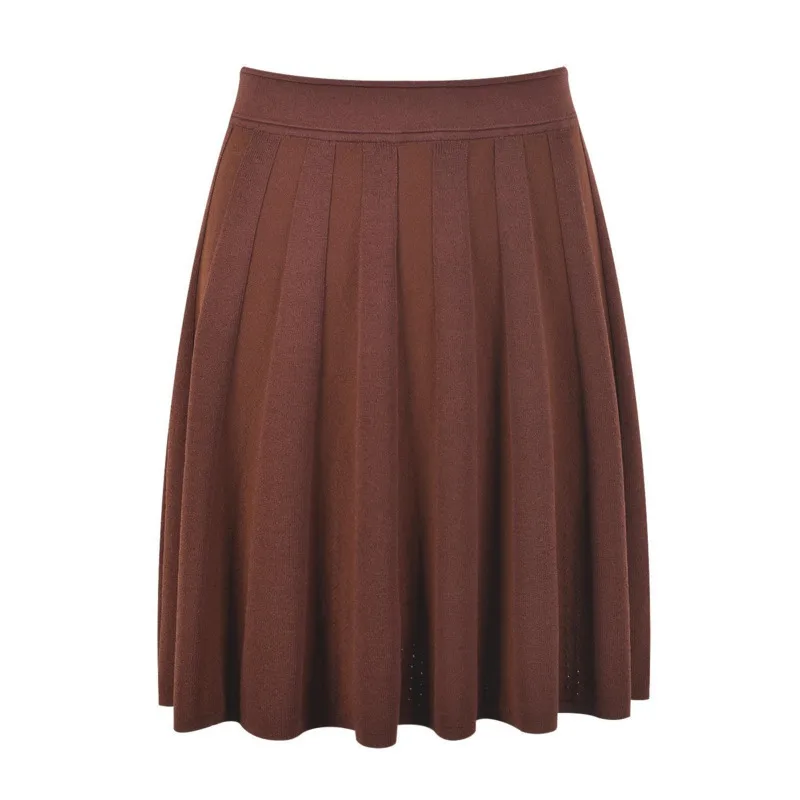 CHUJIE Damen-Set mit Blazerweste und Strickrock im französischen Herbst 2025, schmal geschnitten, zweireihig, kühlendes Outfit