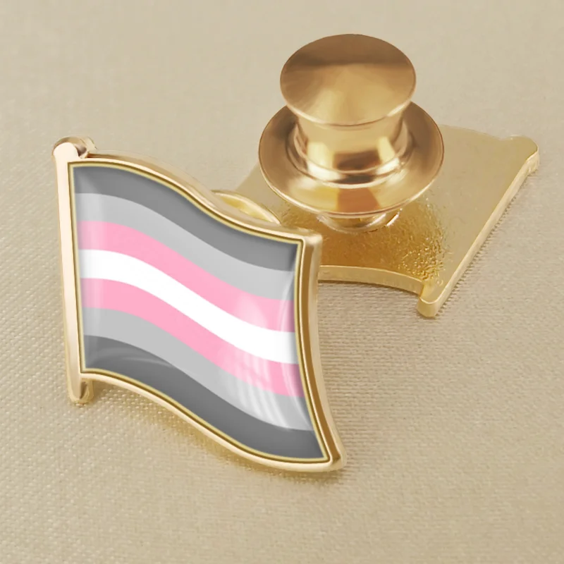 Demigirl By Pride Flag Brooch Badges Lapel Pins