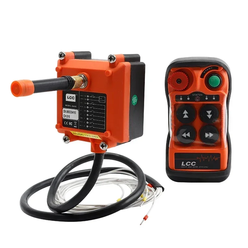 

industrial remote control crane electric hoist remote control driving transmitter control receiver handle switch Q400 LCC DC12V