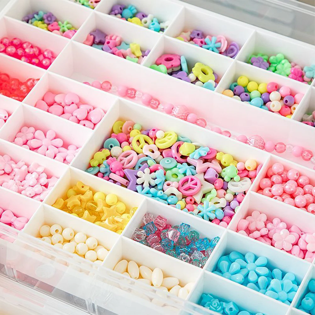 

2/4 слоя пластиковый контейнер для хранения ювелирных бусин пластиковый контейнер для хранения ювелирных изделий для рукоделия ювелирные изделия для хранения деталей бусин