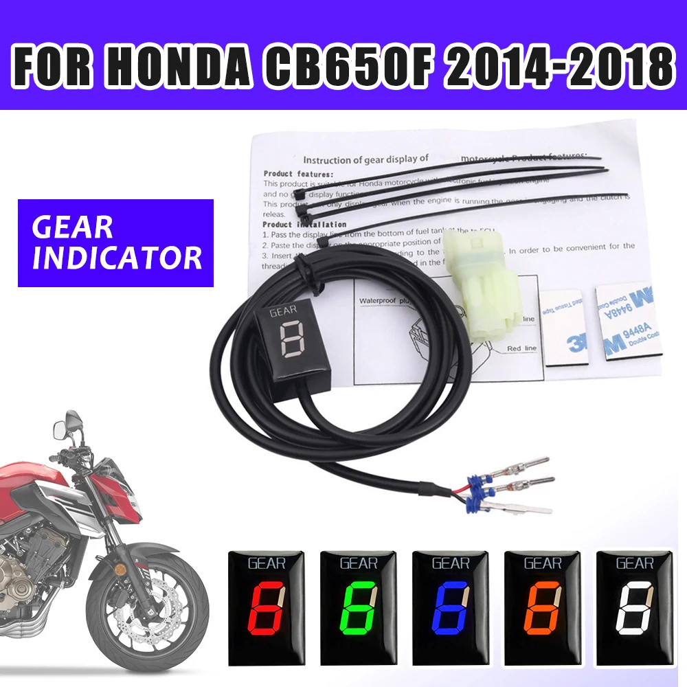 

For Honda CB650F CB 650F CB650 F CB 650 F Motorcycle Accessories Gear Indicator Ecu Plug Speed Gear Display Meter Waterproof