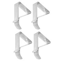 4 Securing Clips Thermometer Probe Holder Food Tongs 304 Stainless Steel Coffee Cup Meat Temperature Meter Lightweight Portable